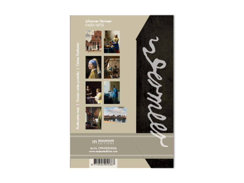 Postcard folder,  Johannes Vermeer