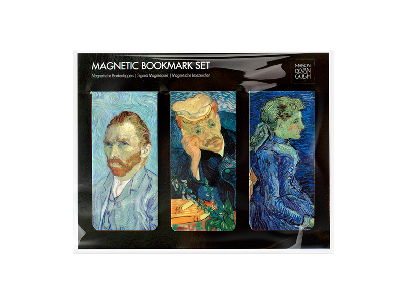 Lot de 3, signets magnétiques, Maison de van Gogh, Portraits