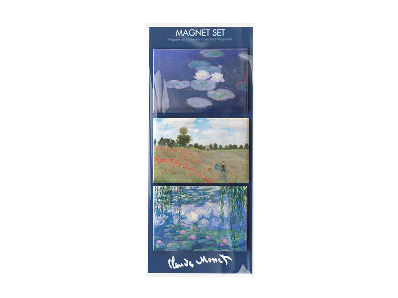 Fridge magnets, Set of 3,  Claude Monet