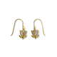 Tulip earring, gold plated,  Merian