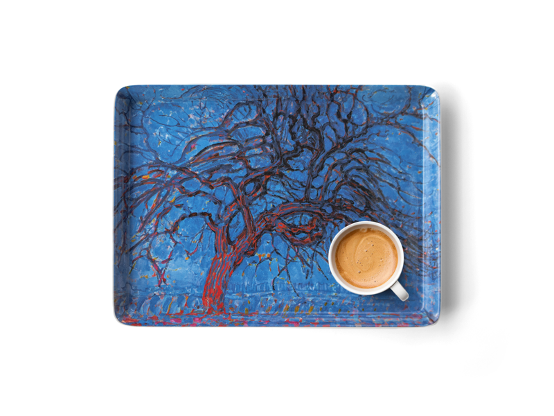 Serviertablett , MIDI, Piet Mondriaan, Roter Baum