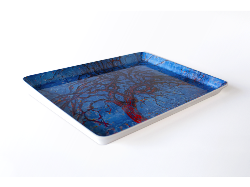 Serving Tray, MIDI, Piet Mondriaan, Red Tree