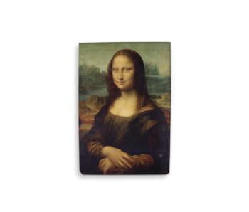 Blank notepad A6, Mona Lisa, Leonardo Da Vinci