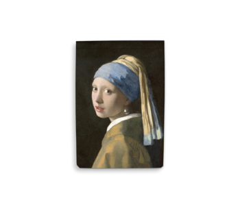 Notepad vierge A6, Vermeer,  Fille avec une boucle d'oreille perle