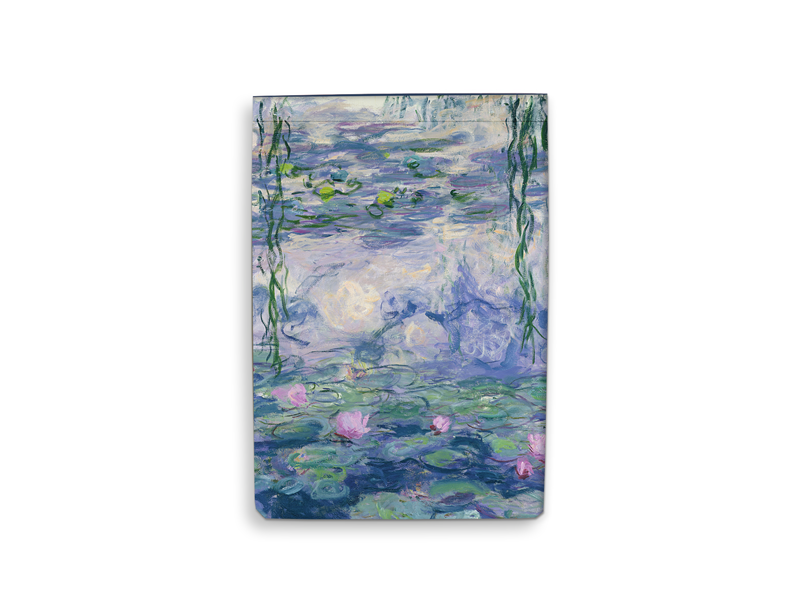 Bloc de notas en blanco A6, Claude Monet, Nenúfares