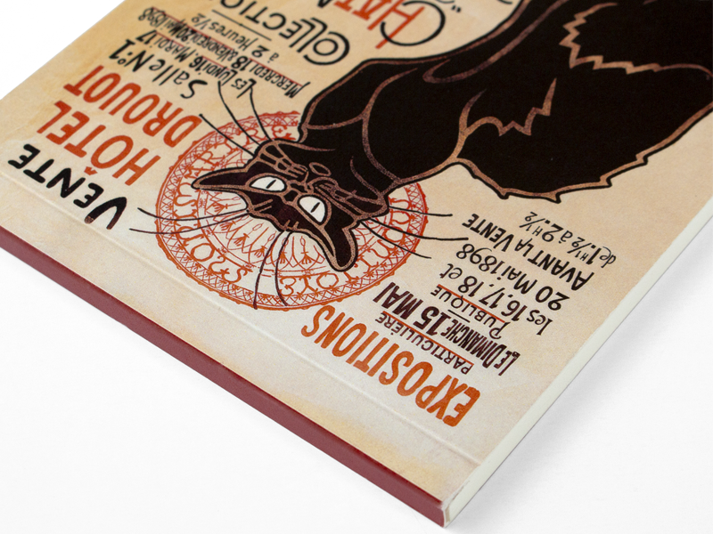 Bloc-notes vierge A6,  Le Chat Noir, Steinlen