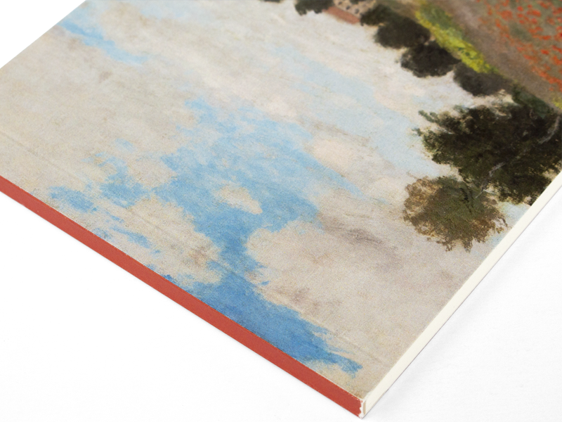 Blank blocnote A6, Claude Monet, Field with poppies