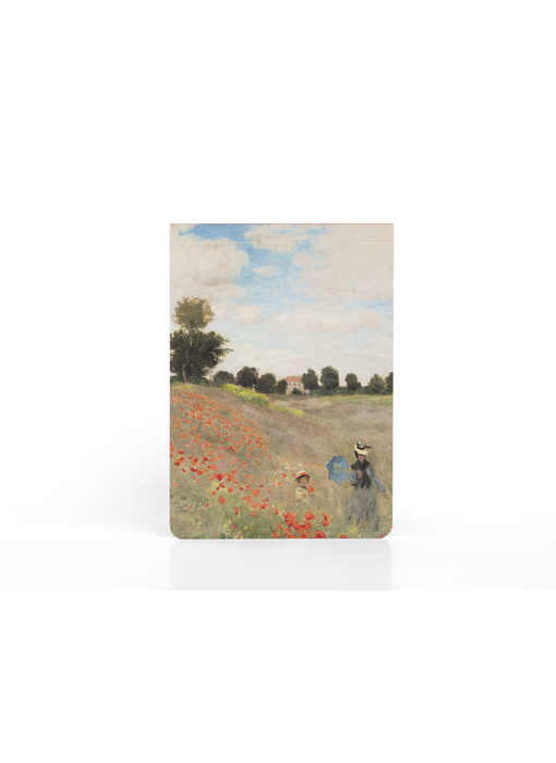 Leeres notepad A6, Claude Monet, Mohnfeld