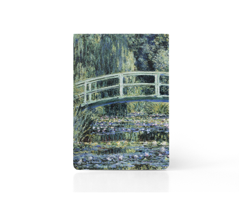 Blank notepad A6, Claude Monet, Japanese bridge