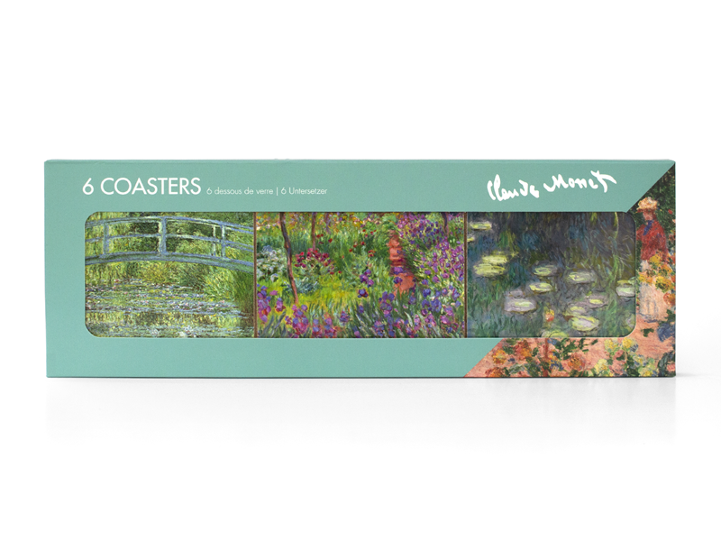 Untersetzer, 6er-Set, Monets Garten in Giverny