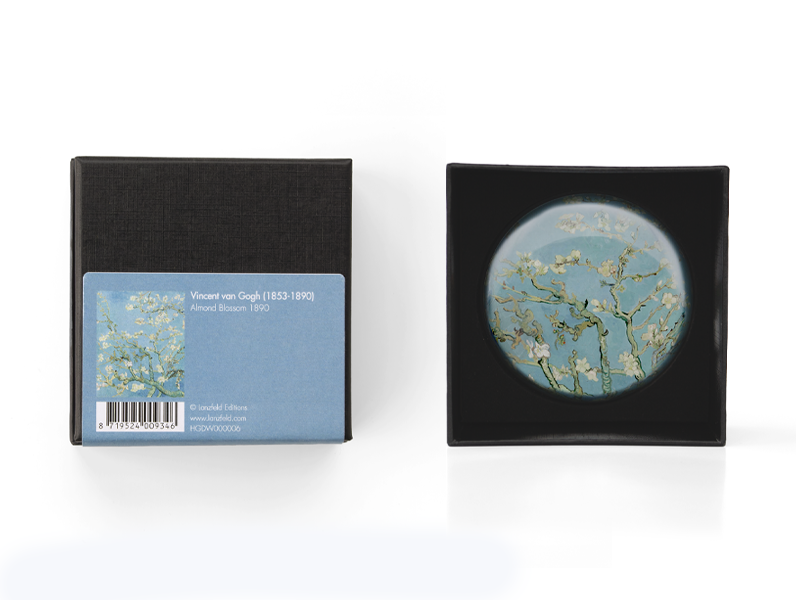 Pisapapeles de vidrio convexo, Van Gogh, Flor de almendro