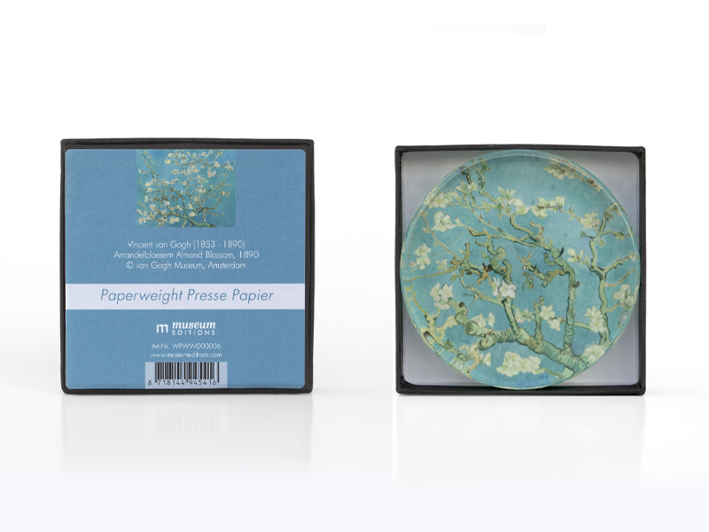 Briefbeschwerer, Ø85 mm, Mandelblüte, Van Gogh