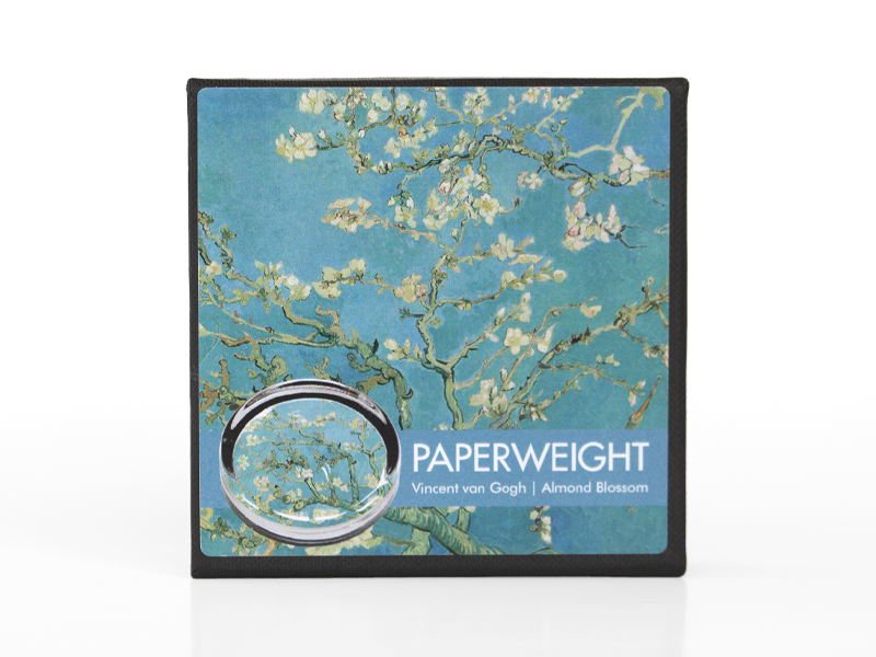 Briefbeschwerer, Ø85 mm, Mandelblüte, Van Gogh