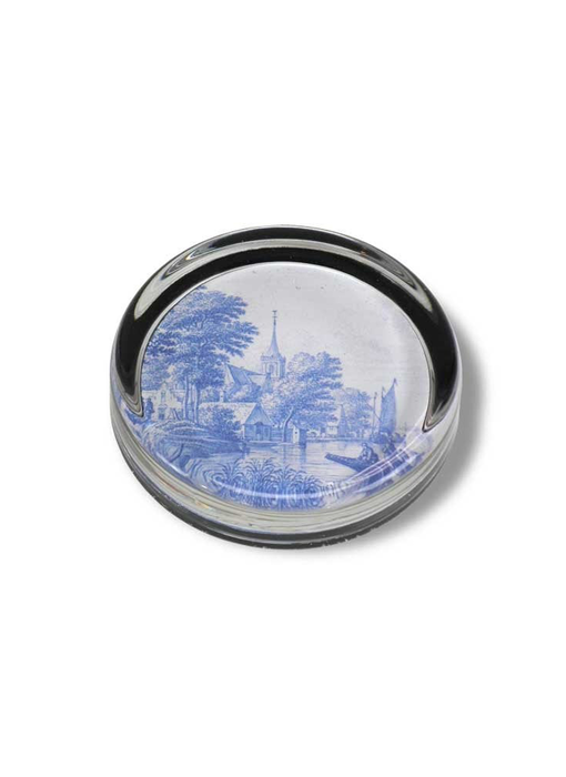 Pisapapeles Ø 85 mm, azulejo azul de Delft, Frytom