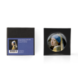Pisapapeles de vidrio convexo, Vermeer, Chica con un arete de perla
