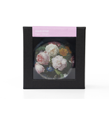 Pisapapeles de vidrio convexo, De Heem, Florero con flores