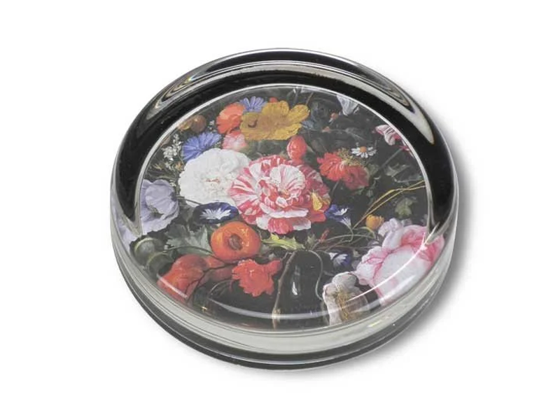Pisapapeles Ø85 mm, Bodegón con flores, De Heem