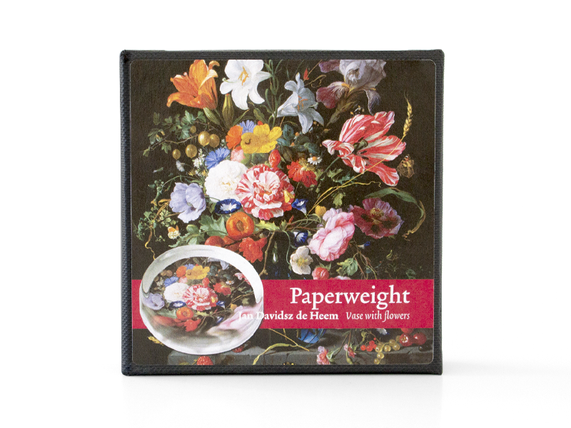 Pisapapeles Ø85 mm, Bodegón con flores, De Heem
