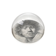 Glazen bolle  presse papier,  Rembrandt, Verbaasde blik