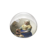 Pisapapeles de vidrio convexo, Vermeer, La lechera