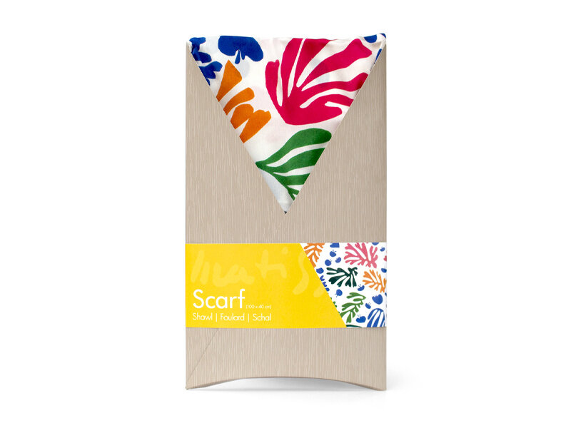 Sjaal 100% zijde, Henri Matisse, De papegaai en de zeemeermin