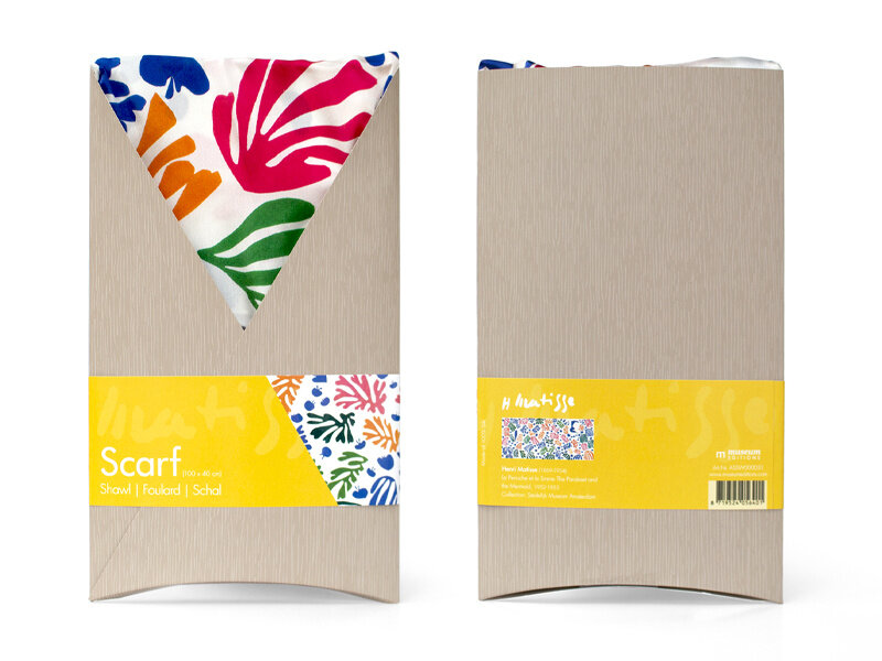 Sjaal 100% zijde, Henri Matisse, De papegaai en de zeemeermin