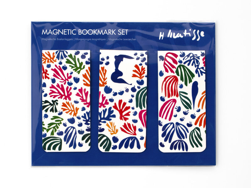 Set van 3, Magnetische boekenleggers, Matisse, La Perruche et la Sirène
