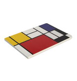 Blanco notitieblok A6, Piet Mondriaan, Rood, Geel, Blauw
