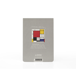 Bloc-notes vierge A6, Piet Mondriaan, Rouge, Jaune, Bleu