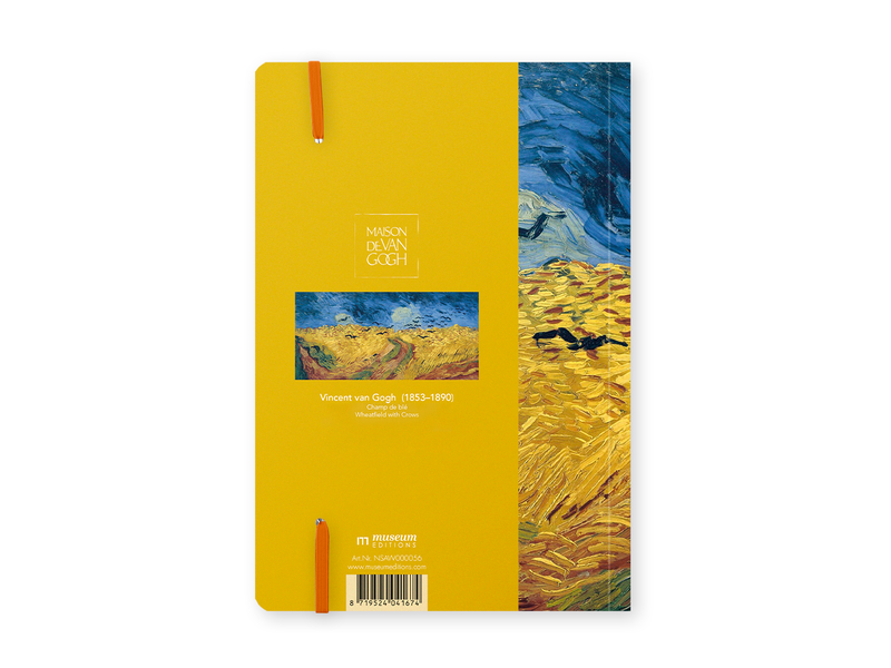 Softcover Books A5,  Van Gogh, Wheatfield with crows, Auvers-sur-Oise