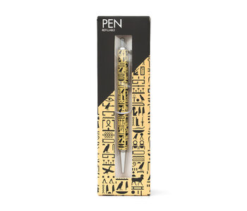 Ballpen in box, Hieroglyphs