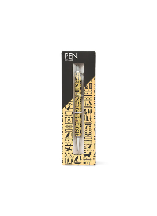 Ballpen in box, Hieroglyphs