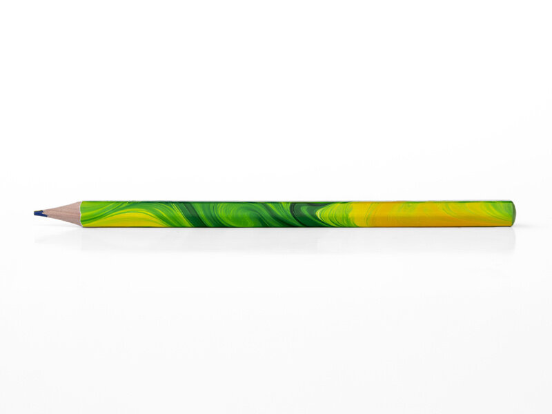 Crayon multicolore - Vert, jaune