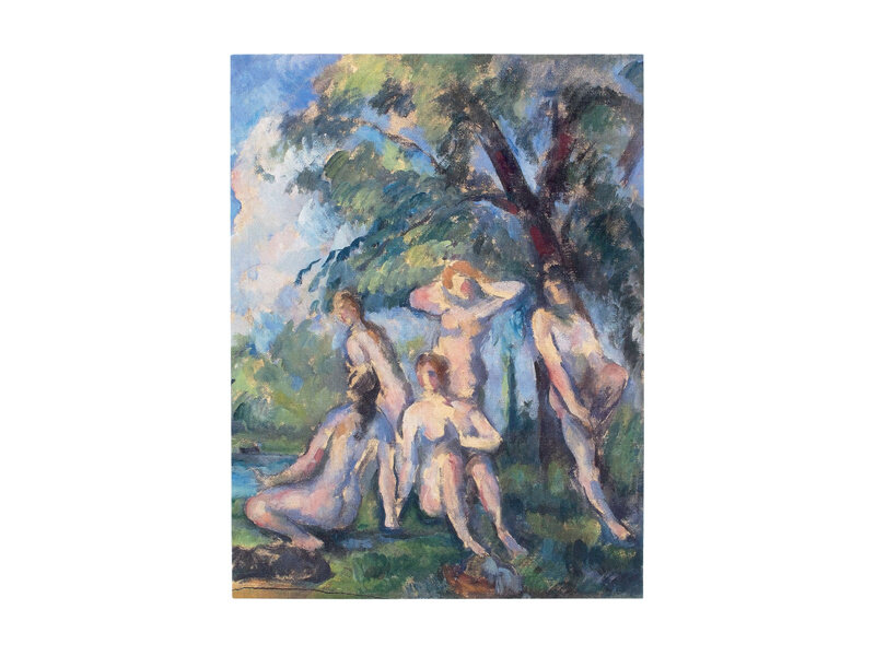 Softcover Kunst Skizzenbuch,  Paul Cézanne , Die Badenden