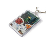 Llavero, Paul Cézanne , Bodegón con plato de cerezas Llavero, Paul Cézanne , Bodegón con plato de cerezas
