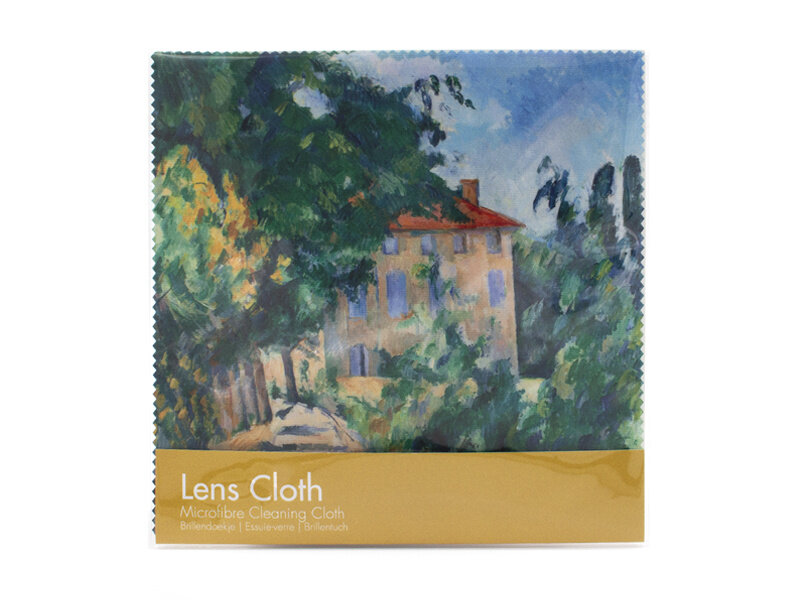 Chiffon de nettoyage, Paul Cézanne, Maison au toit rouge