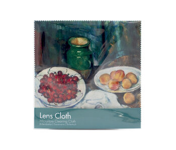 Lens cloth, 15x18 cm, Paul Cézanne,  Still life with a plate of cherries