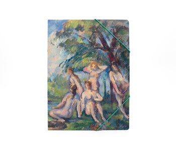 Paper file folder with elastic closure,  Paul Cézanne, The Bathers