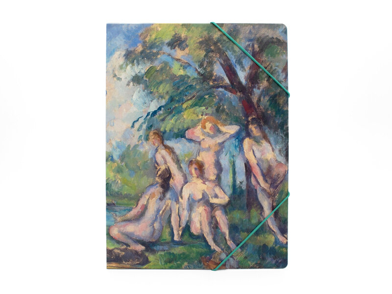 Documentenmap met elastiekje,  A4, Paul Cézanne, Badende figuren