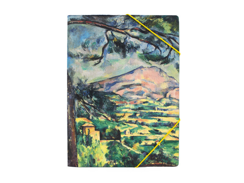 Portfolio with elastic closure A4 , Monet, Paul Cézanne, The Sainte-Victoire mountain