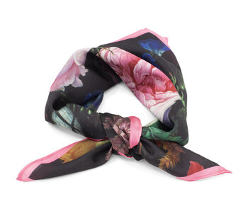 Scarf, 68x68 cm, De Heem, Flowers still life