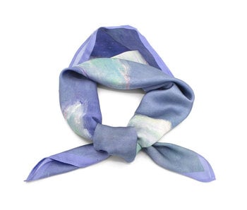 Scarf, 68x68 cm, Monet, Waterlilies eveninglight