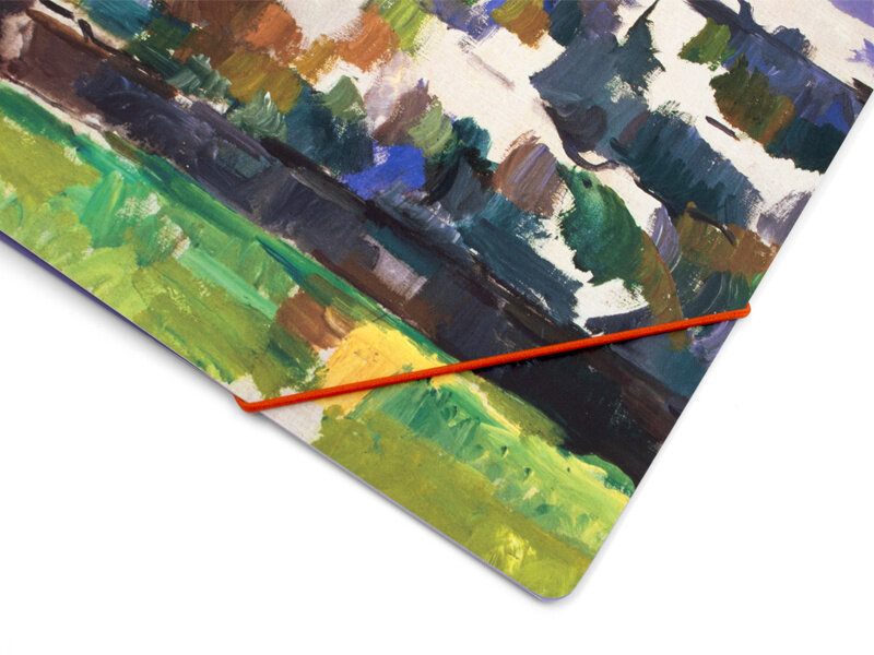 Portfolio with elastic closure A4 , Monet, Paul Cézanne,  The Garden at Les Lauves