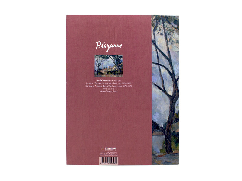 Softcover kunst schetsboek, Paul Cézanne,  De zee bij Estaque