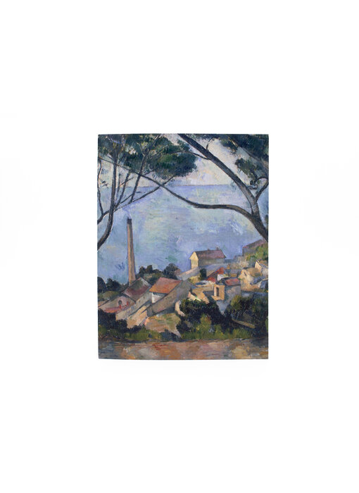 Cahier d'artiste, Paul Cézanne,   La mer à l'Estaque derrière les arbres
