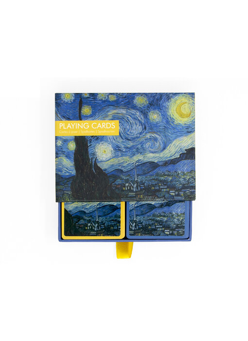 Set van 2 kaartspellen, Sterrennacht, Vincent van Gogh
