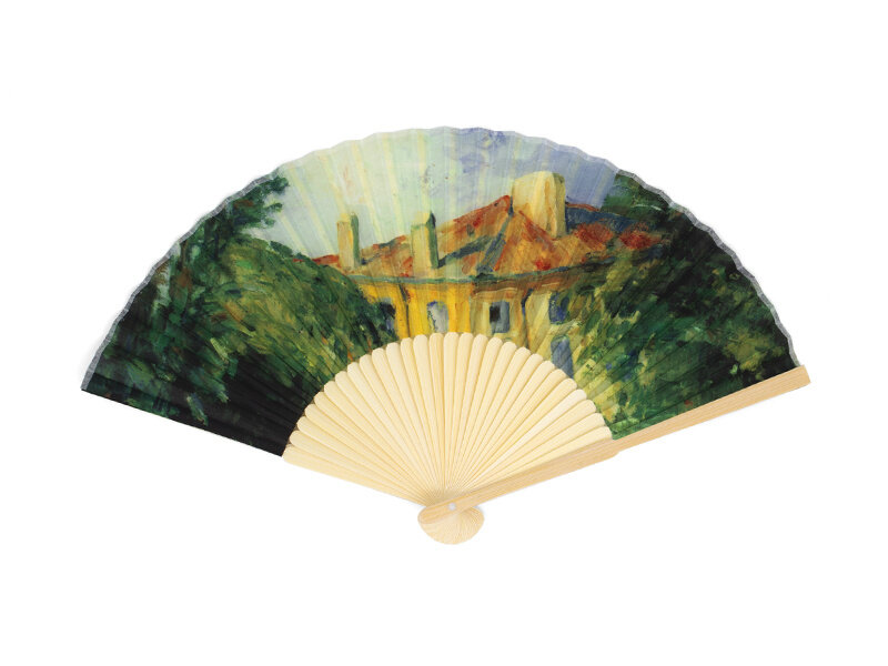 Abanico,  Paul Cézanne,  La casa de Jas de Bouffan