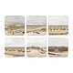 Untersetzer, 6er-Set, Panorama Mesdag, Scheveningen