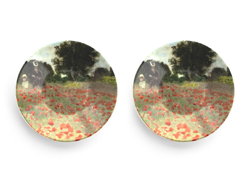 Espresso set, Claude Monet, Field with Poppies