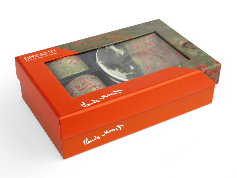 Espresso set, Claude Monet, Field with Poppies
